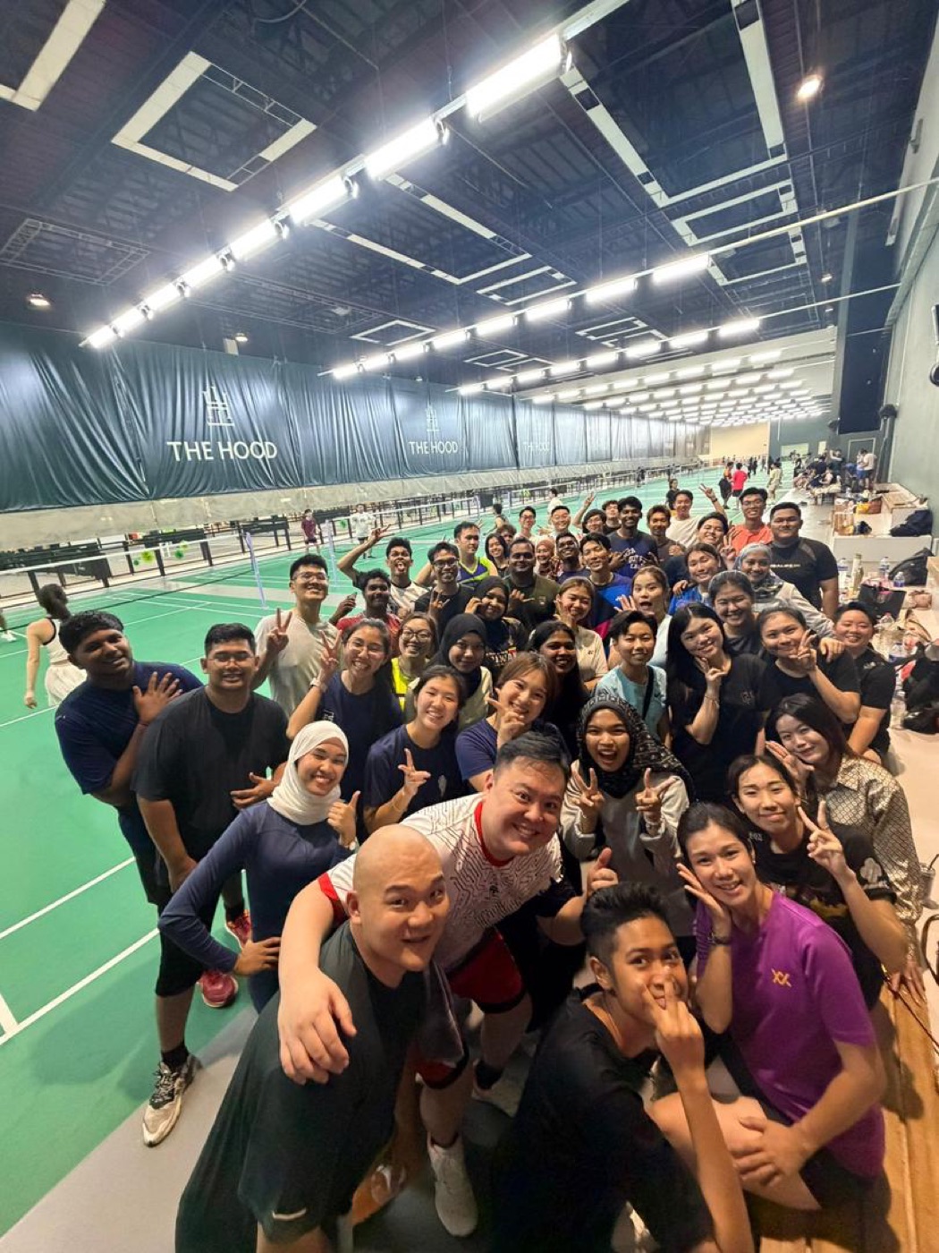 Badminton session at The Hub