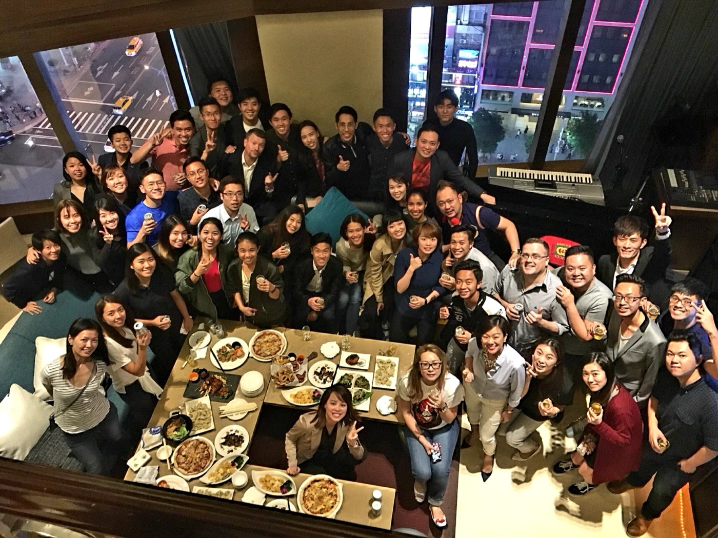 Team celebration overseas